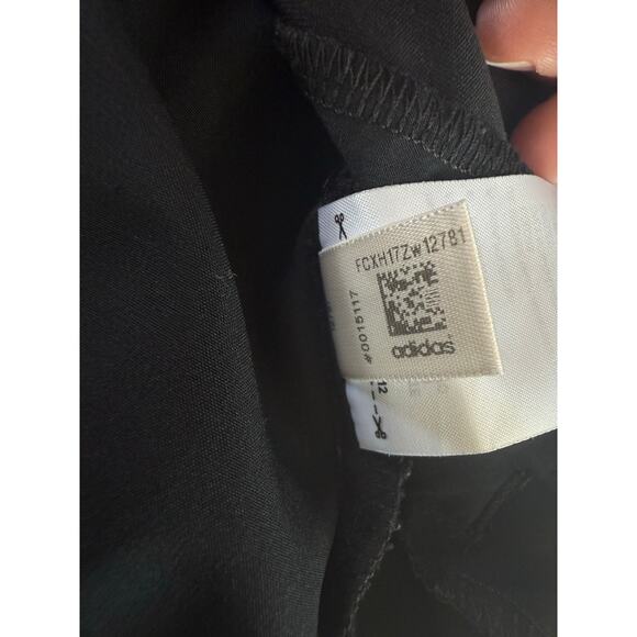 Adidas Golf Woven Womens Jacket Large Black Full Zip Pockets Lightweight Walking - Picture 8 of 12